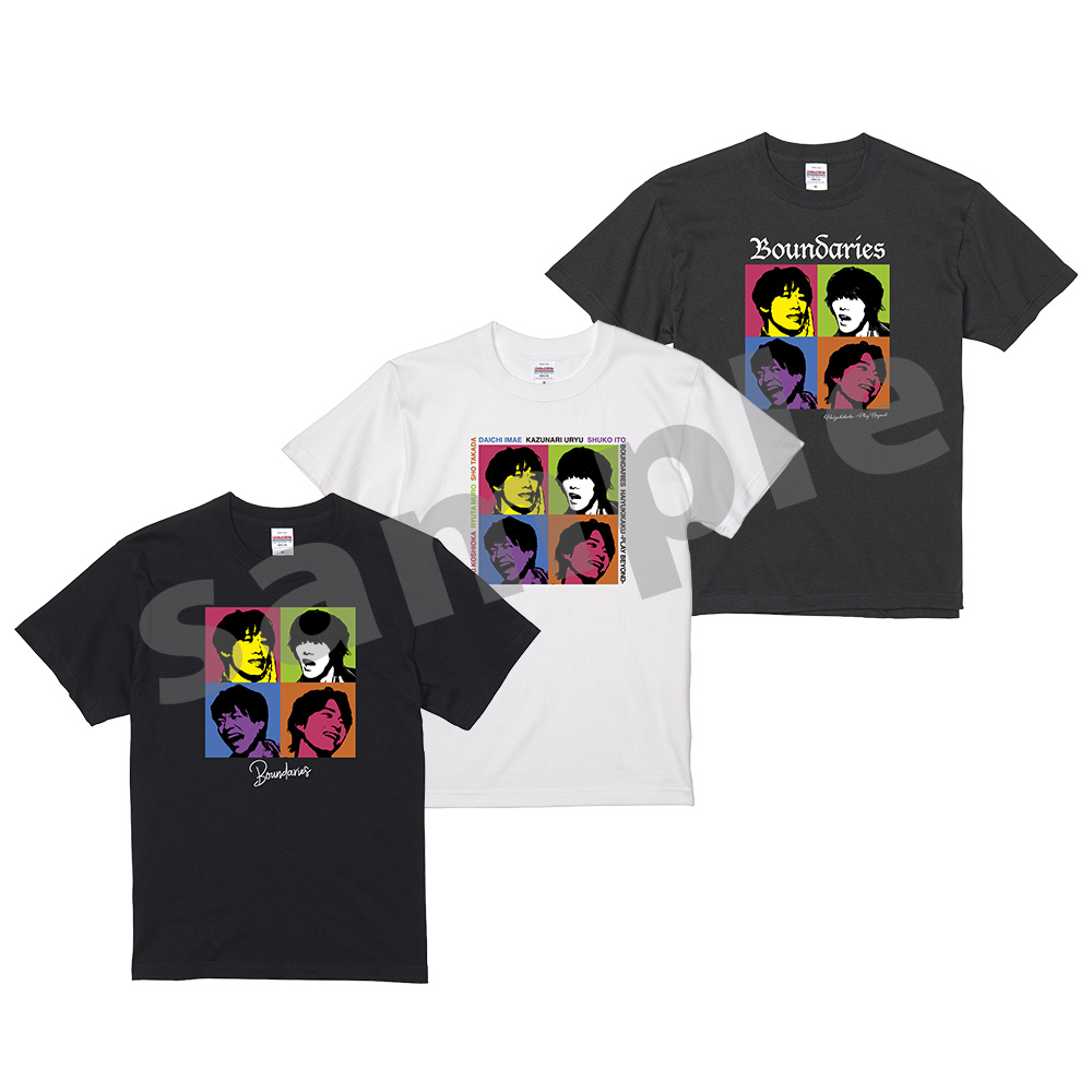 半袖Tシャツ（ブラック・ホワイト・チャコールグレー）